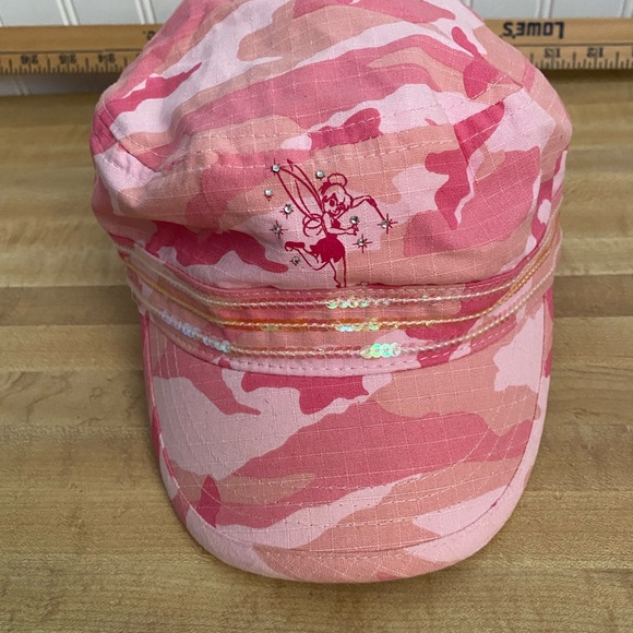 Preowned Kids “Disneyland Resorts” TinkerBell Hat/Cap. Pink. Non-Adjustable - Picture 6 of 7